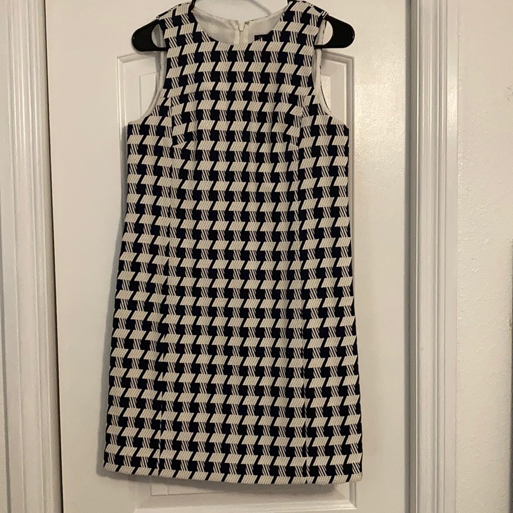 Ann Taylor Navy and Cream Dress